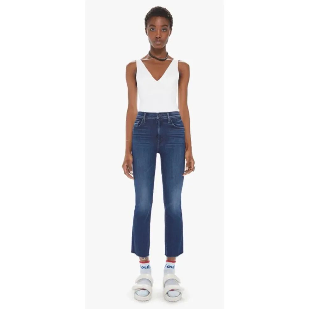 EUC Mother Denim The Insider Ankle Fray in French Electro Size 29